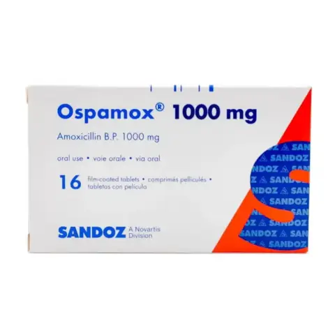 Ospamox 1000mg Tablets 16s thumbnail 1