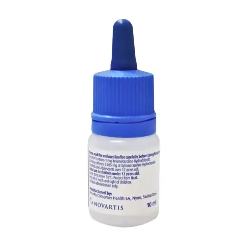 Otrivin Adult 1% Nasal Drops 10ml thumbnail 2