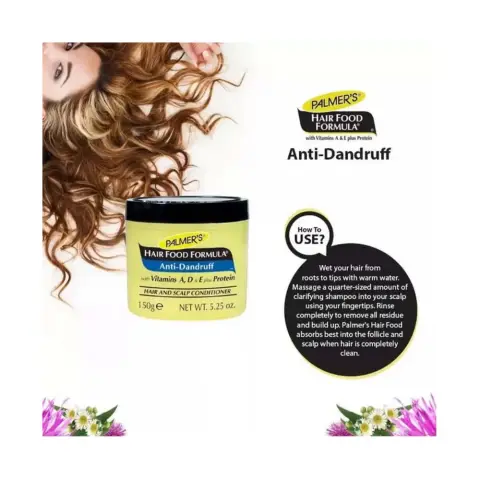 Palmers Hair Food Anti-Dandruff Conditioner 150Gm thumbnail 3