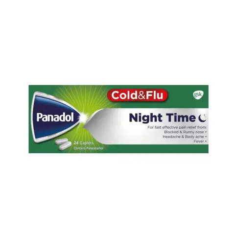 Panadol Cold & Flu Night 24s thumbnail 1