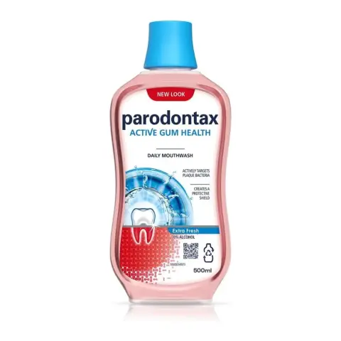 Parodontax Gum Care Extra Fresh Mouth Wash 500mL thumbnail 1