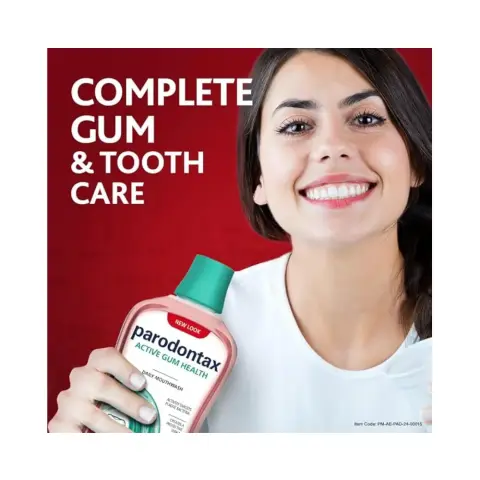 Parodontax Gum Care Freshmint Mouth Wash 500mL thumbnail 2