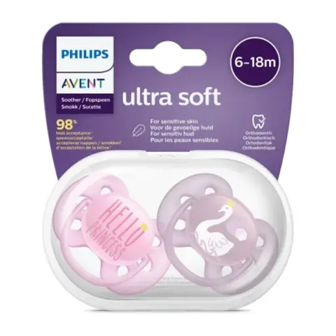 Philips Avent Pa232 Soother Silicone Ultra 6-18M Girl 2S thumbnail 1