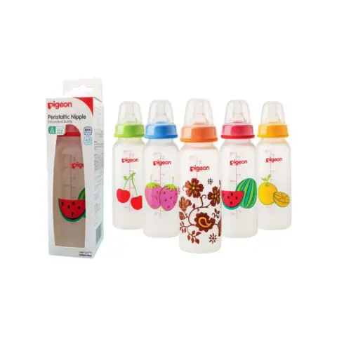 Pigeon BPA-Free Fruits Wide Neck Nursing Bottle for Babies 240mL thumbnail 1