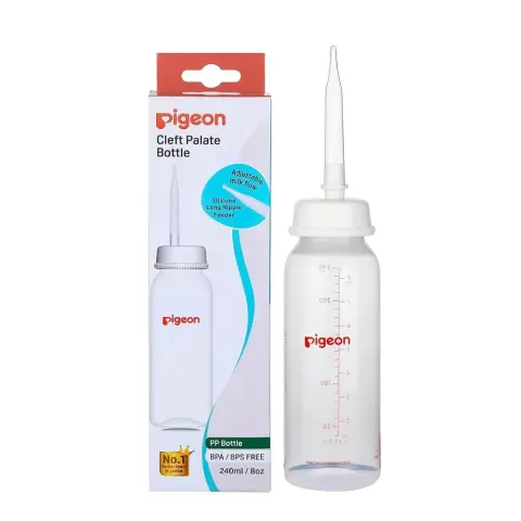 Pigeon Special Cleft Palate Nursing Bottle with Long Nipple 240mL thumbnail 1