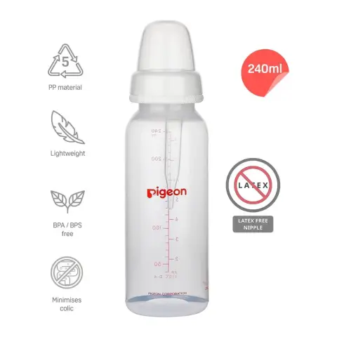 Pigeon Special Cleft Palate Nursing Bottle with Long Nipple 240mL thumbnail 2