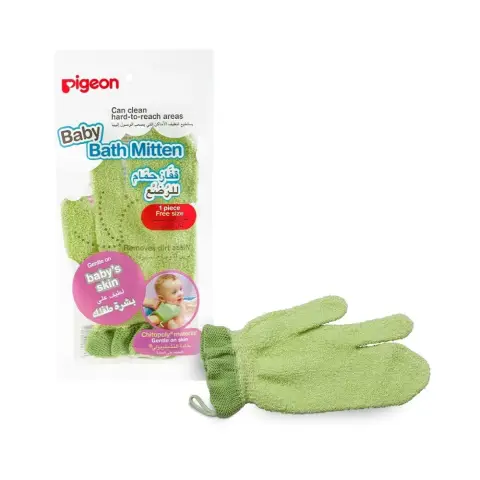 Pigeon Baby Bath Mitten for Gentle Skin Cleansing thumbnail 1