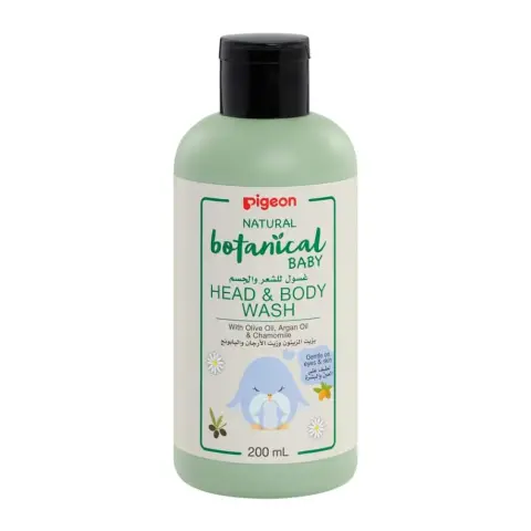 Pigeon Natural Botanical Baby Head & Body Wash 200mL thumbnail 1