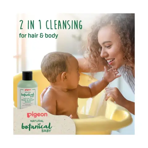 Pigeon Natural Botanical Baby Head & Body Wash 200mL thumbnail 2