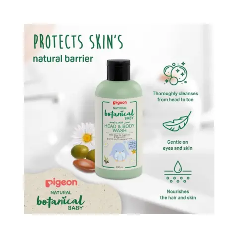 Pigeon Natural Botanical Baby Head & Body Wash 200mL thumbnail 4