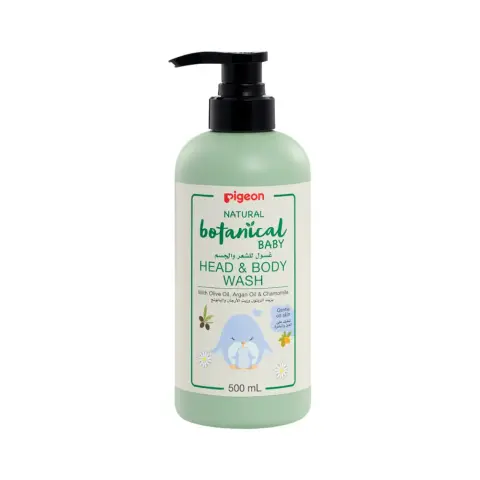 Pigeon Natural Botanical Baby Head & Body Wash 500mL thumbnail 1