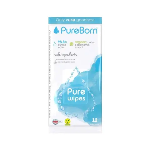 Pureborn Wipes 12S thumbnail 1
