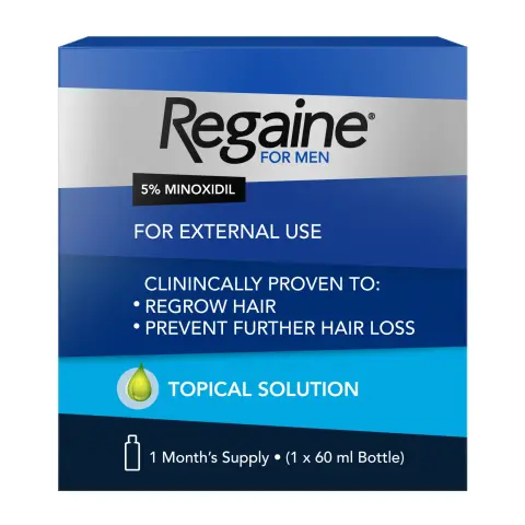 Regaine Minoxidil 5% Male Hair Regrowth Treatment Solution 60ml thumbnail 1