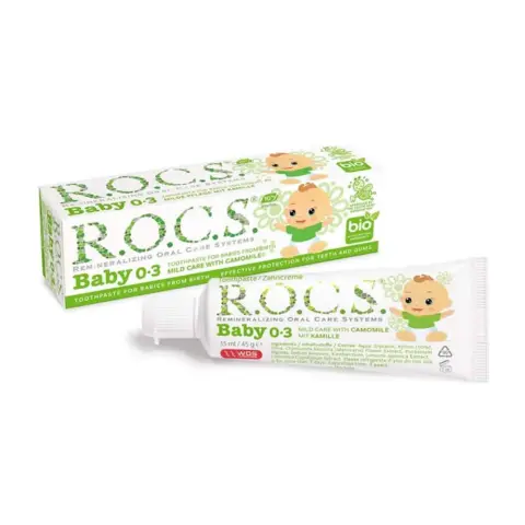 Rocs Baby Mild Care Chamomile 0-3 Toothpaste 35Ml thumbnail 1