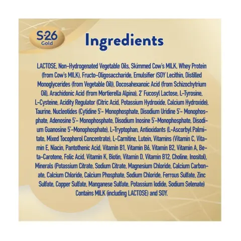 S-26 Gold Stage 1 Infant Starter Milk Formula 400g thumbnail 2