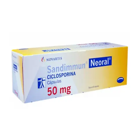 Sandimmun Capsules Neoral 50mg 50S thumbnail 1