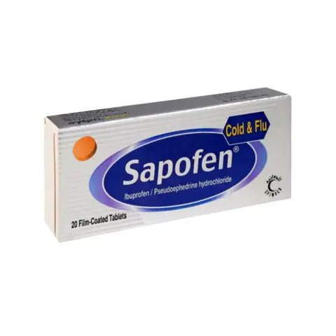 Sapofen Cold & Flu 20 Tablets thumbnail 1