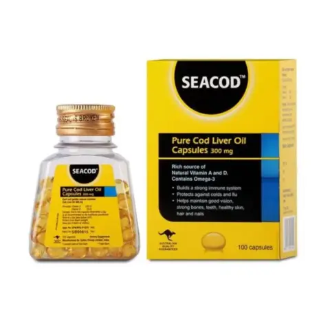 Seacod Pure Cod Liver Oil Capsule 100'S thumbnail 1