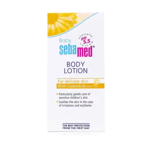 SEBAMED BABY BODY LOTION With CALENDULA 200ML thumbnail 1