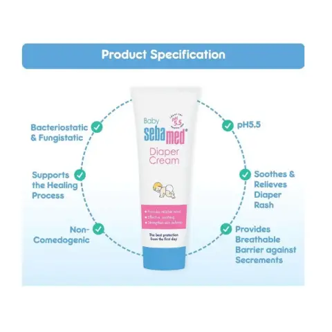 Sebamed Baby Diaper Rash Cream 200mL thumbnail 3