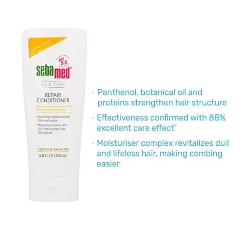 Sebamed Hair Repair Conditioner With Panthenol For Normal To Dry Hair 200Ml thumbnail 3