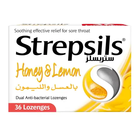 Strepsils Honey & Lemon Lozenges 36s thumbnail 1