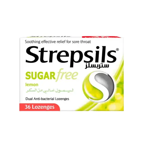 Strepsils Lemon Sugar-Free Lozenges 36s thumbnail 1