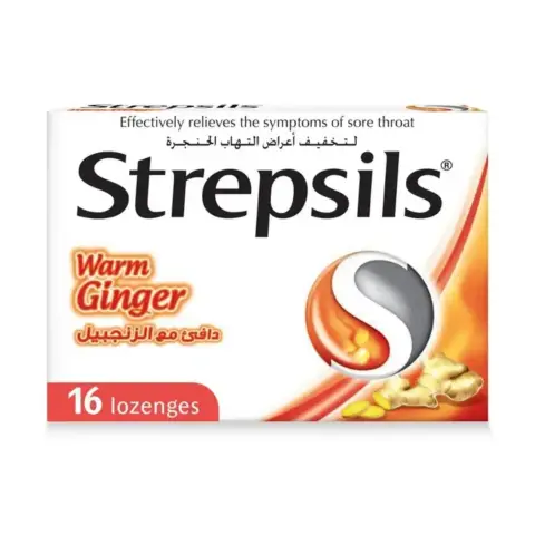 Strepsils Warming Ginger Lozenges 16s thumbnail 1