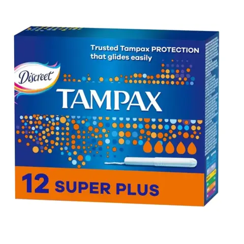 Tampax Super Plus Absorbency Tampons 12s