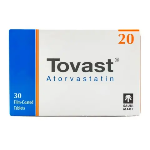 Tovast 20mg Tablets 30s thumbnail 1