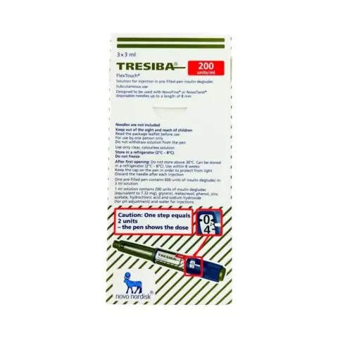 Tresiba 200Iu Flextouch 3mL 3S thumbnail 1