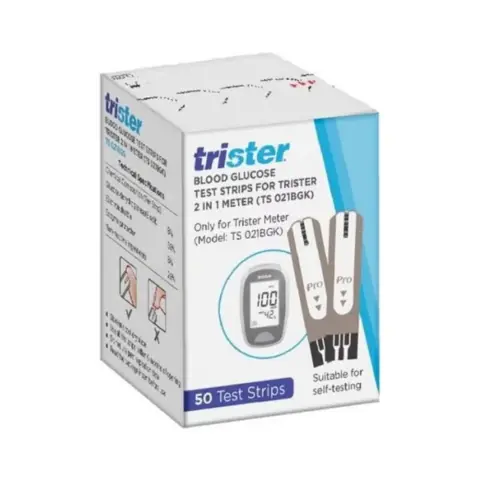 Trister Blood Glucose Test Strips 50S thumbnail 1