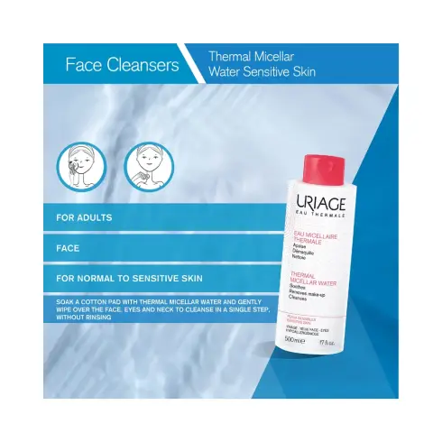 Uriage Urg-639-0 Eau Micellar Thermal Pink Water For Sensitive Skin 250Ml thumbnail 2