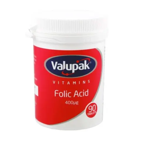 Valupak Folic Acid Tablets 90S thumbnail 1