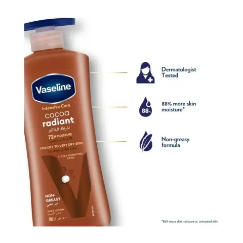 Vaseline Intensive Care Cocoa Radiant Body Lotion 400Ml thumbnail 2