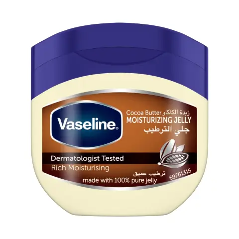 Vaseline Moisturizing Petroleum Jelly, for dry skin, Cocoa Butter, to heal dry and damaged skin, 100mL thumbnail 1