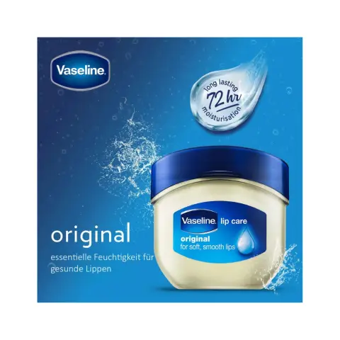 Vaseline Lip Care Original, Lip Balm Tub With Pure Jelly 7g thumbnail 2