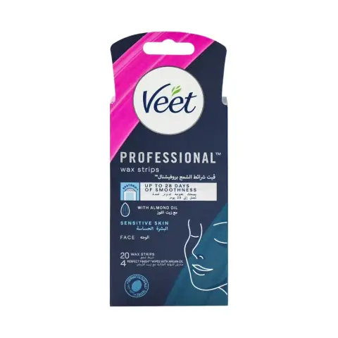 Veet Wax Strips Sensitive Face Skin 20S thumbnail 1