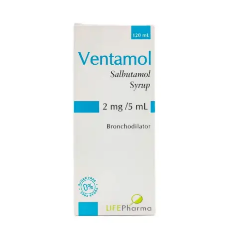 Ventamol 2mg/5ml Syrup 120ml thumbnail 1