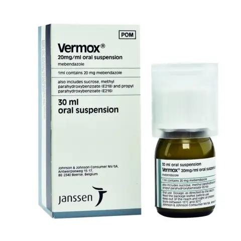 Vermox 20mg Suspension 30ml thumbnail 1