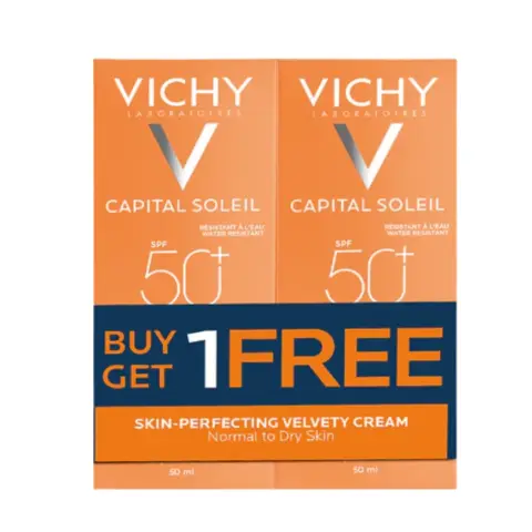Vichy Capital Soleil SPF50 Velvety Cream 50ML (Buy One Get One Offer) thumbnail 1