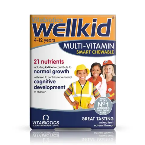 Vitabiotics Wellkid Smart Brain & Learning Support Children's Tablets 30s thumbnail 1