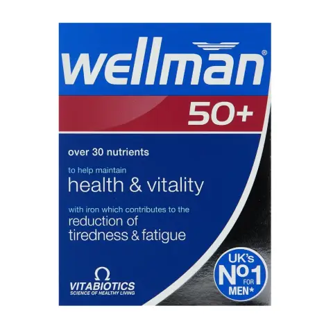 Vitabiotics Wellman 50+ Advanced Multivitamin Tablets 30s thumbnail 1