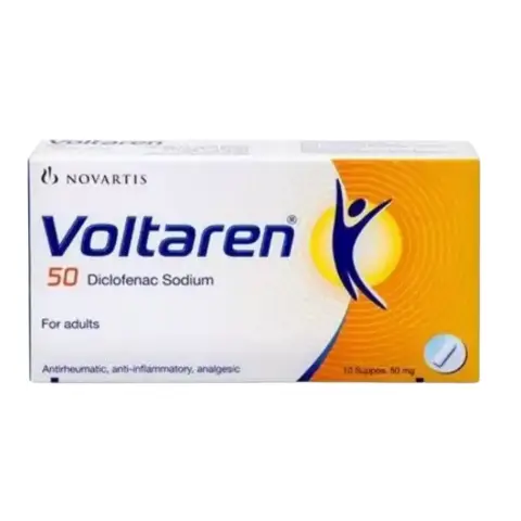 Voltaren 50mg Suppositories 10s thumbnail 1