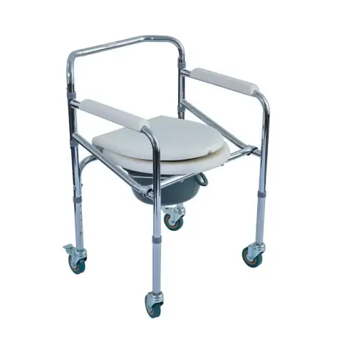 Wolbiz Jl696 Commode Chair With Wheel thumbnail 1