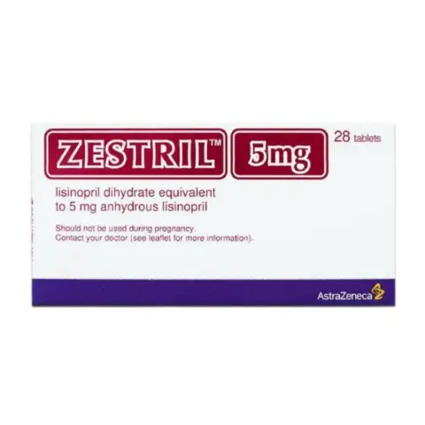 Zestril 5mg Tablets 28s thumbnail 1