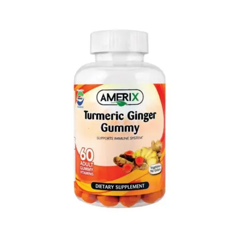Amerix Turmeric Ginger Adult Gummy 60 Gummies thumbnail 1