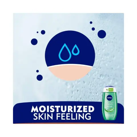 Nivea Fresh Aloe Shower Gel 250mL thumbnail 3