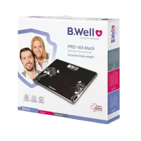 B.Well Pro-165 Digital Electronic Body Weight Scale thumbnail 1