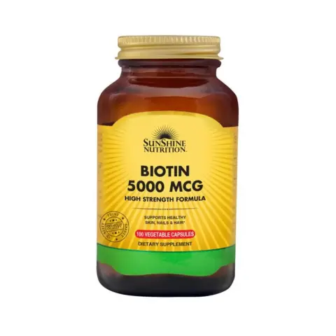 Sunshine Nutrition Biotin 5000Mcg Tablets 100S thumbnail 1